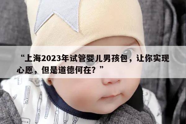 上海2023年试管婴儿男孩包，让你实现心愿，但是道德何在？