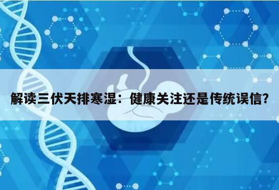 解读三伏天排寒湿:健康关注还是传统误信?