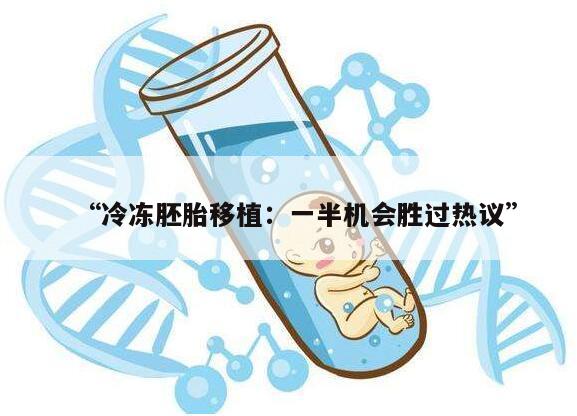 “冷冻胚胎移植:一半机会胜过热议”