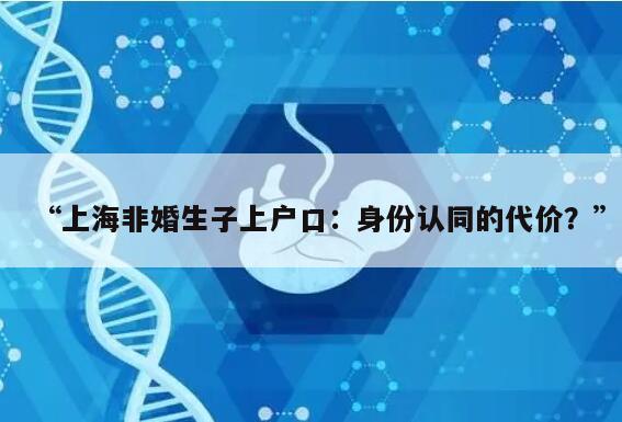 “上海非婚生子上户口:身份认同的代价?”