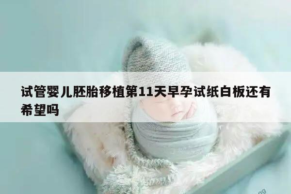 试管婴儿胚胎移植第11天早孕试纸白板还有希望吗