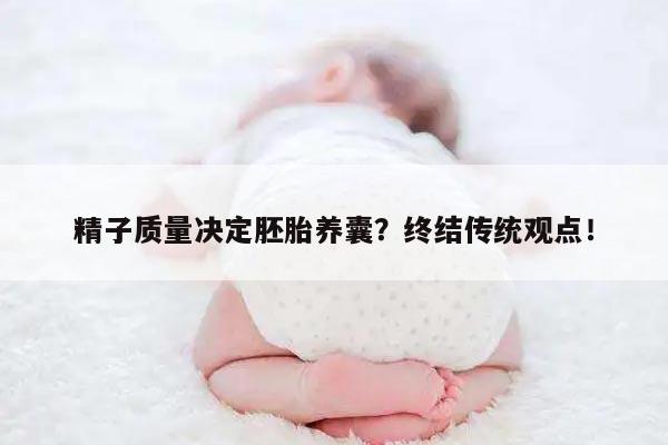 胚胎养囊是取决于精子质量吗？