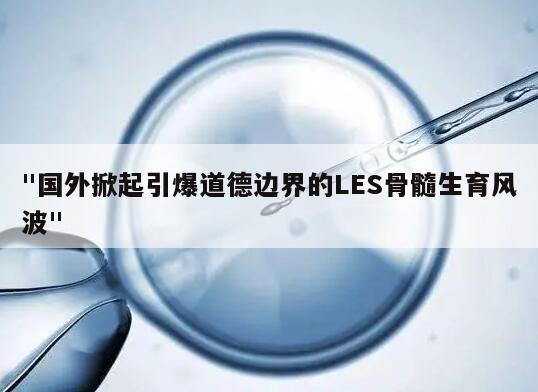 "国外掀起引爆道德边界的LES骨髓生育风波"