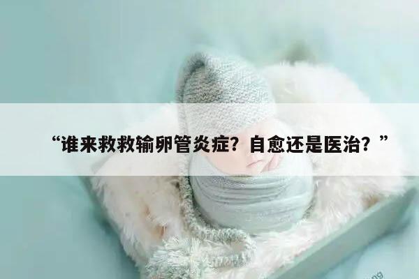 “谁来救救输卵管炎症?自愈还是医治?”