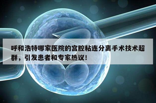 呼和浩特哪家医院的宫腔粘连分离手术技术超群，引发患者和专家热议！