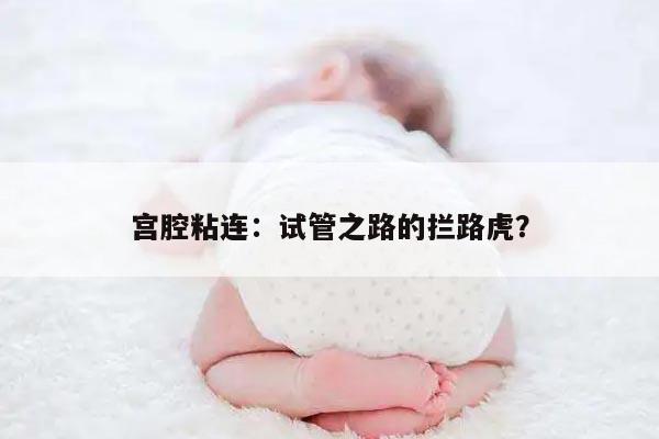 宫腔粘连：试管之路的拦路虎？