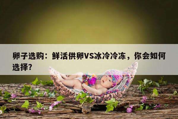 卵子选购:鲜活供卵VS冰冷冷冻,你会如何选择?
