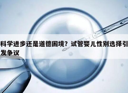 科学进步还是道德困境？试管婴儿性别选择引发争议