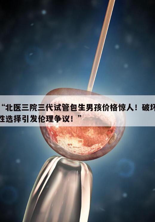 了解北医三院三代试管包生男孩价格多少