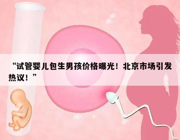 “试管婴儿包生男孩价格曝光!北京市场引发热议!”