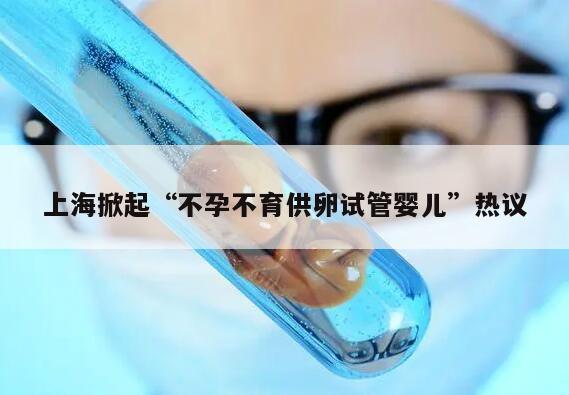 上海掀起“不孕不育供卵试管婴儿”热议
