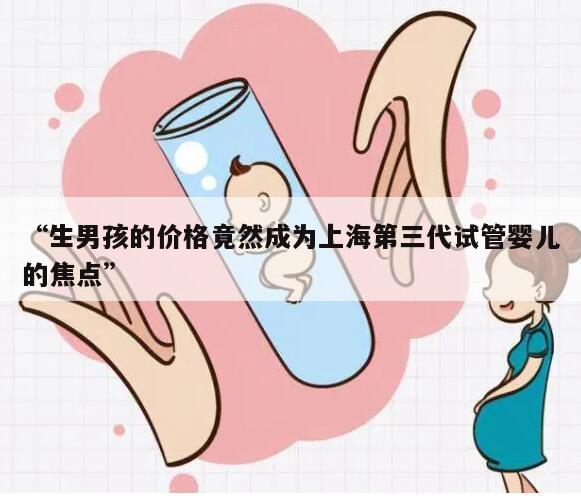 “生男孩的价格竟然成为上海第三代试管婴儿的焦点”