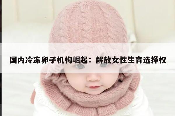 国内冷冻卵子机构崛起:解放女性生育选择权