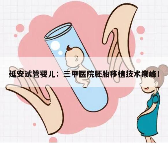 延安试管婴儿:三甲医院胚胎移植技术巅峰!