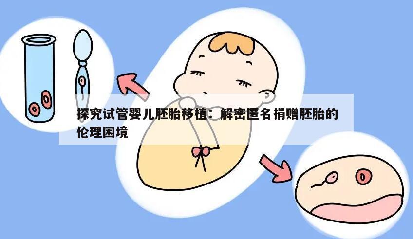探究试管婴儿胚胎移植:解密匿名捐赠胚胎的伦理困境