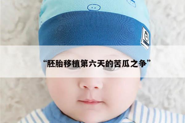“胚胎移植第六天的苦瓜之争”
