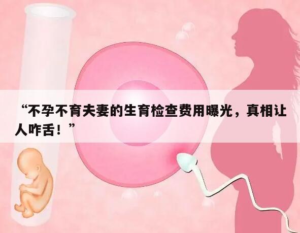 “不孕不育夫妻的生育检查费用曝光,真相让人咋舌!”