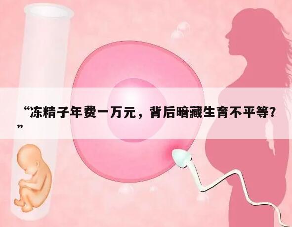 “冻精子年费一万元，背后暗藏生育不平等？”
