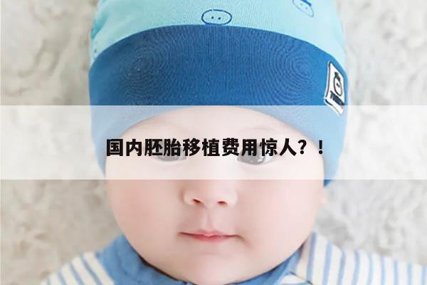 国内胚胎移植费用惊人?!