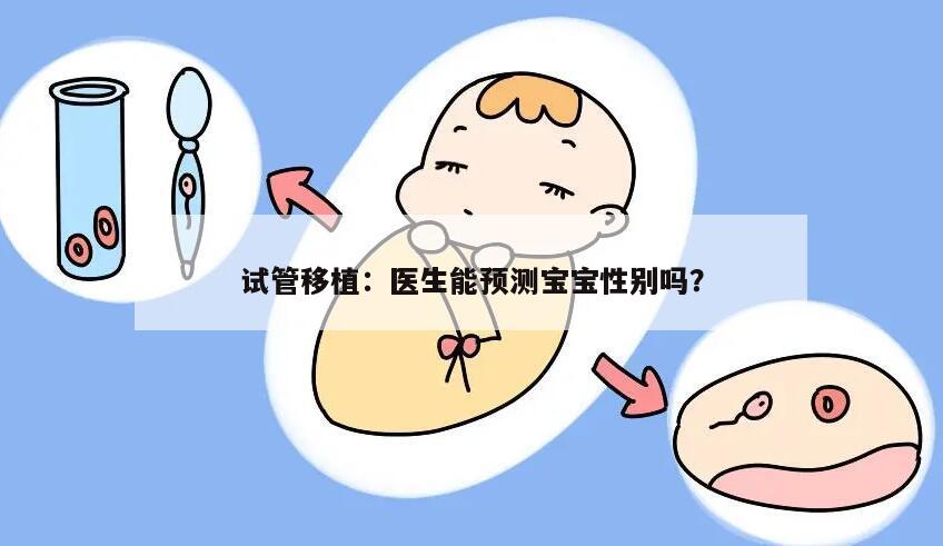 试管移植:医生能预测宝宝性别吗?