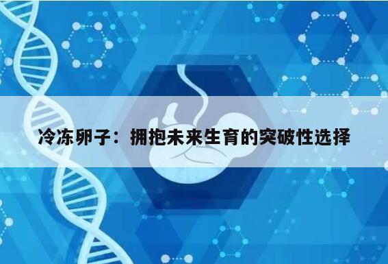 冷冻卵子:拥抱未来生育的突破性选择
