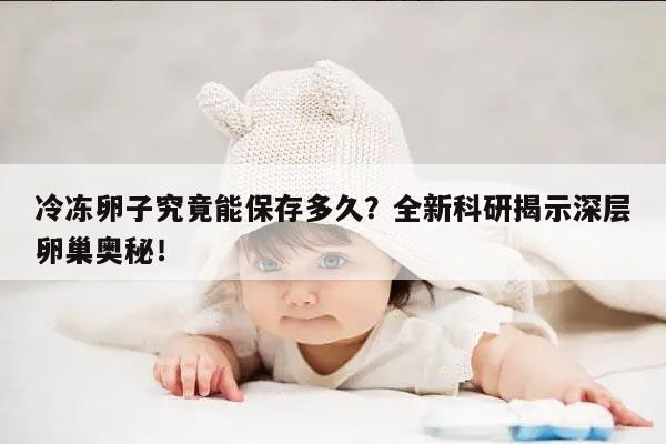 冷冻卵子究竟能保存多久?全新科研揭示深层卵巢奥秘!