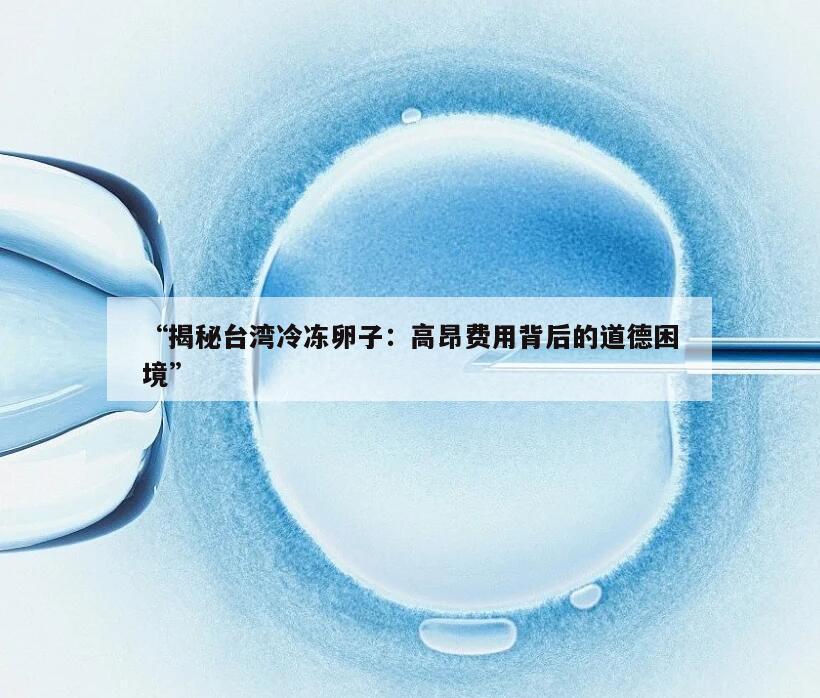 “揭秘台湾冷冻卵子：高昂费用背后的道德困境”