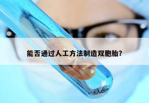 能否通过人工方法制造双胞胎?