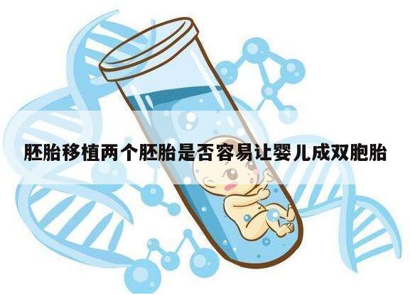 胚胎移植两个胚胎是否容易让婴儿成双胞胎