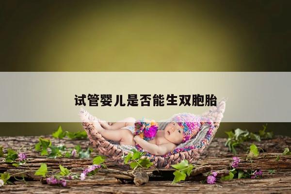 试管婴儿是否能生双胞胎