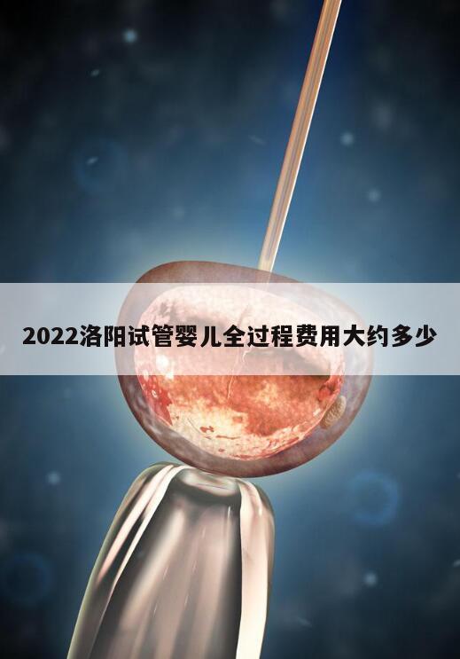 2022洛阳试管婴儿全过程费用大约多少