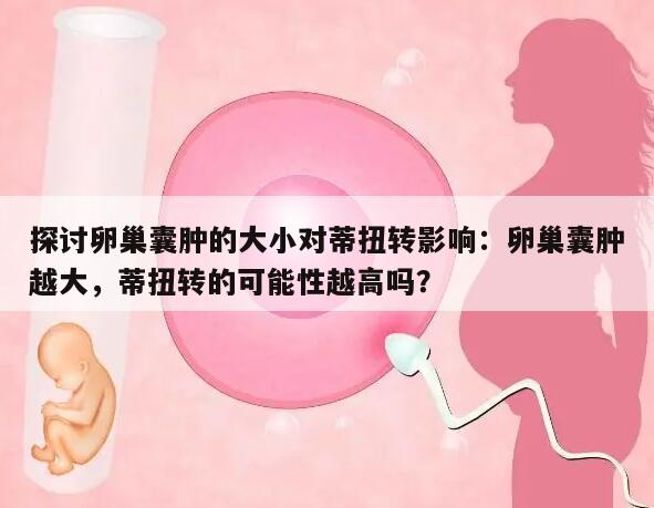 探讨卵巢囊肿的大小对蒂扭转影响：卵巢囊肿越大，蒂扭转的可能性越高吗？