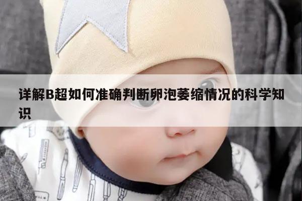 详解B超如何准确判断卵泡萎缩情况的科学知识