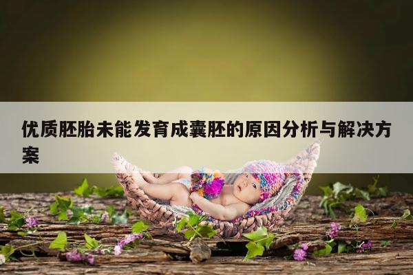 优质胚胎未能发育成囊胚的原因分析与解决方案