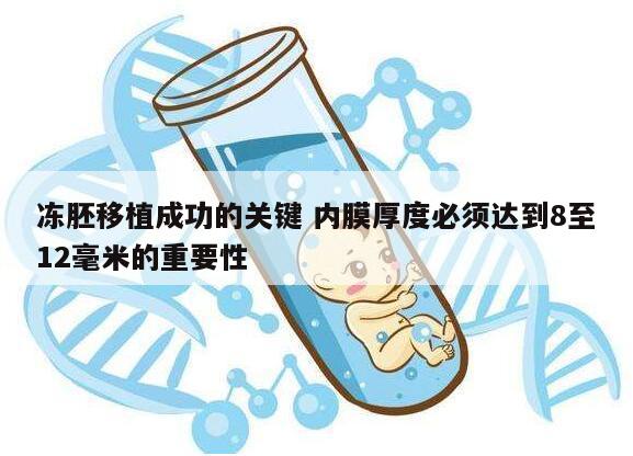 冻胚移植成功的关键 内膜厚度必须达到8至12毫米的重要性