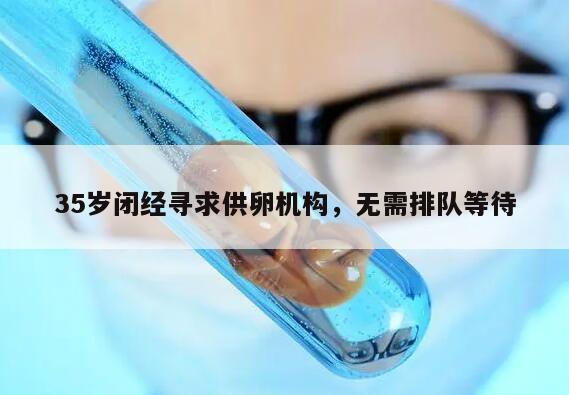 35岁闭经寻求供卵机构,无需排队等待