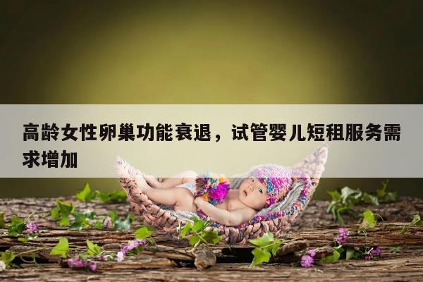 高龄女性卵巢功能衰退，试管婴儿短租服务需求增加