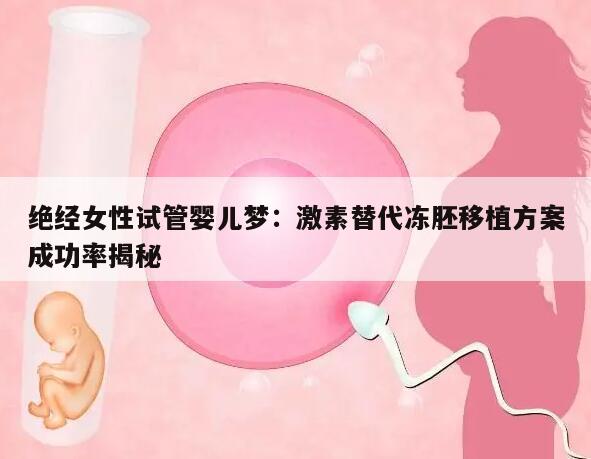 绝经女性试管婴儿梦:激素替代冻胚移植方案成功率揭秘