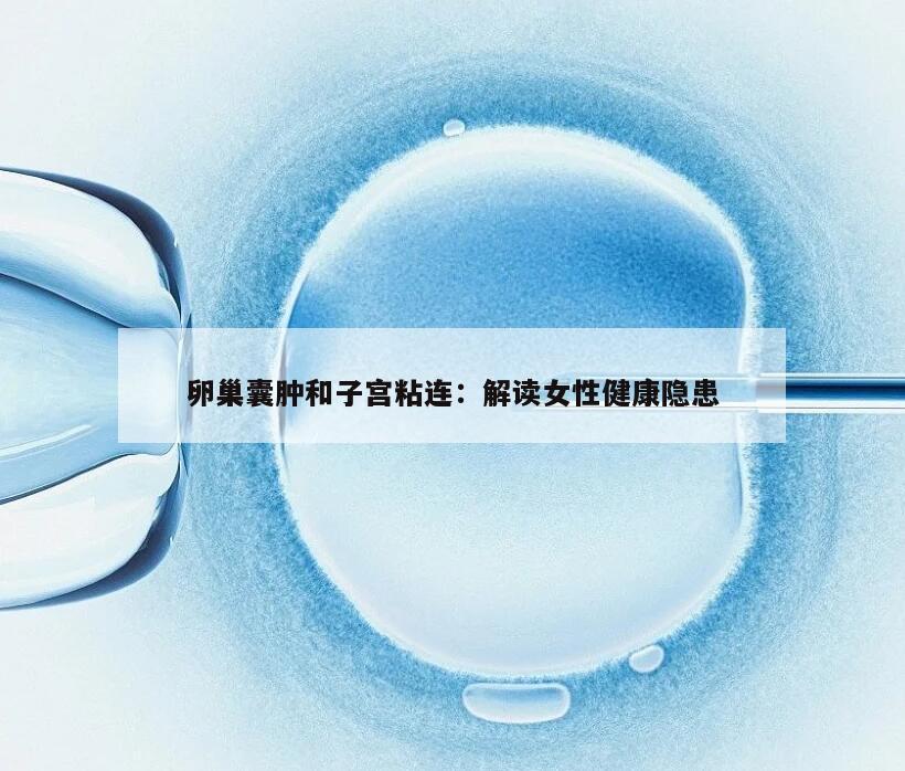 卵巢囊肿和子宫粘连：解读女性健康隐患