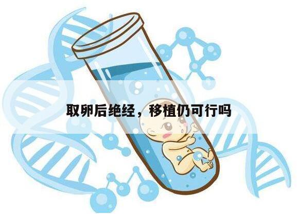 取卵后绝经,移植仍可行吗