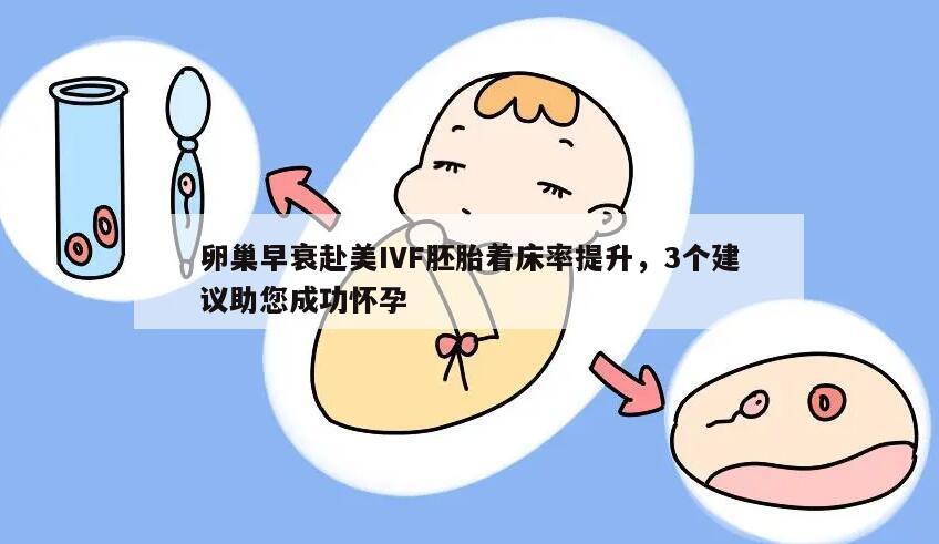 卵巢早衰赴美IVF胚胎着床率提升,3个建议助您成功怀孕