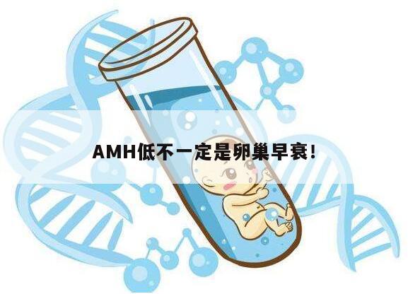 AMH低不一定是卵巢早衰！
