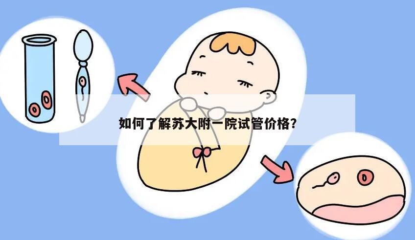 如何了解苏大附一院试管价格?